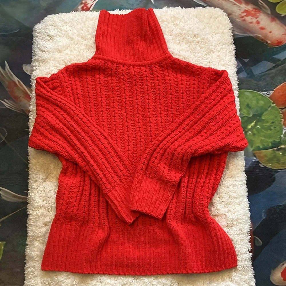 🐬Aerie Cable Car Quarter Zip Sweater - Picture 4 of 9